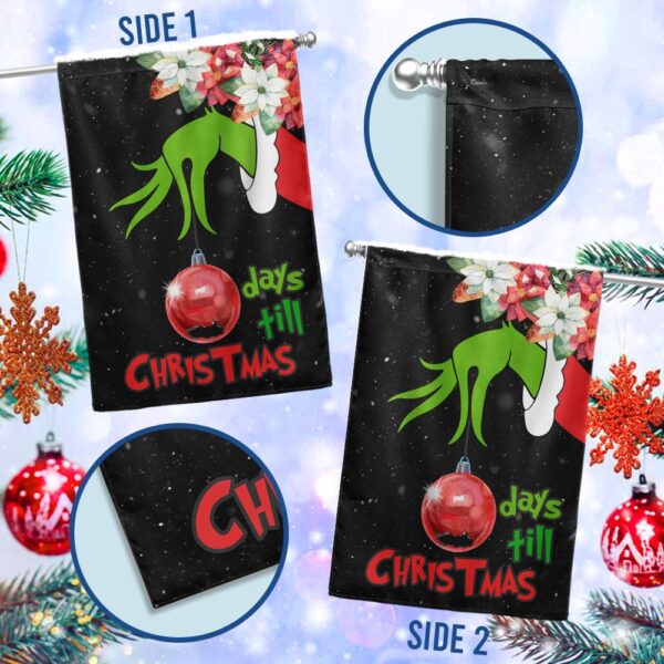 Grinch Christmas Countdown Flag: Days Till Christmas - Image 2