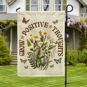Positive Thoughts Mental Health Flag: Grow Your Mindset (TQN1197F)