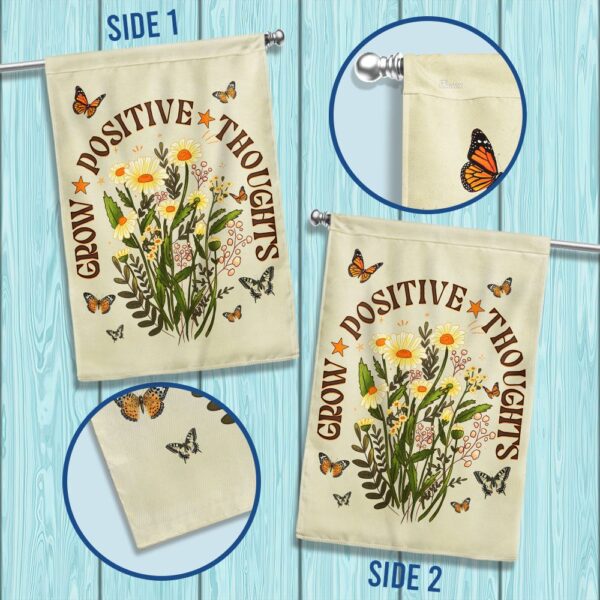 Positive Thoughts Mental Health Flag: Grow Your Mindset (TQN1197F) - Image 2