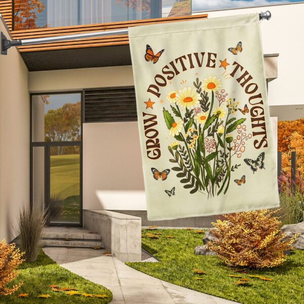 Positive Thoughts Mental Health Flag: Grow Your Mindset (TQN1197F) - Image 3
