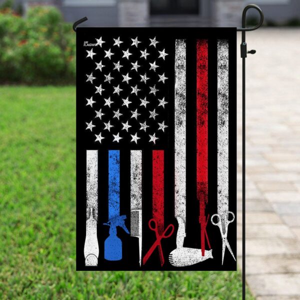 American Flag Barber & Hair Stylist Cape - THN2128F - Image 6