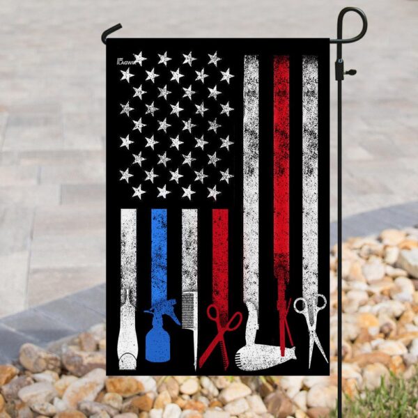 American Flag Barber & Hair Stylist Cape - THN2128F - Image 8