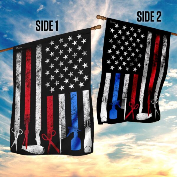 American Flag Barber & Hair Stylist Cape - THN2128F - Image 5