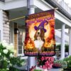Halloween Basset Hound Flag: Beware! (THB2504F8)