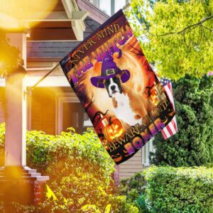 Halloween Boxer Flag: Beware! THB2504F3