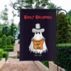 Spooky Halloween Ghost Garden Flag: Trick or Treat!