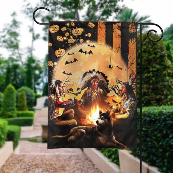 Spooky Native Plants Halloween Garden Flag