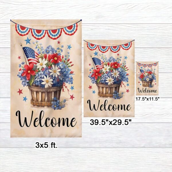 Patriotic 4th of July Flowers & Flag Bouquet - TQN1288F - Image 7