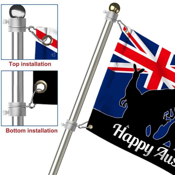 Happy Australia Day Kangaroo Flag Grommet - TQN797GF - Image 6