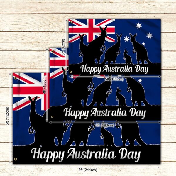 Happy Australia Day Kangaroo Flag Grommet - TQN797GF - Image 5