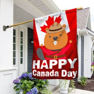 Happy Canada Day Beaver Flag: Celebrate with MLN1490F
