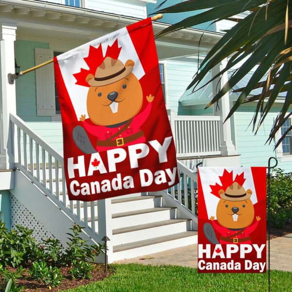 Happy Canada Day Beaver Flag: Celebrate with MLN1490F - Image 4
