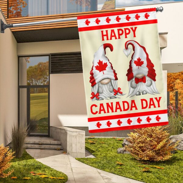 Happy Canada Day Gnomes Garden Flag | TQN1166F - Image 2