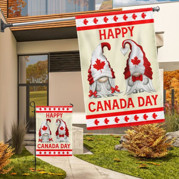 Happy Canada Day Gnomes Garden Flag | TQN1166F - Image 8