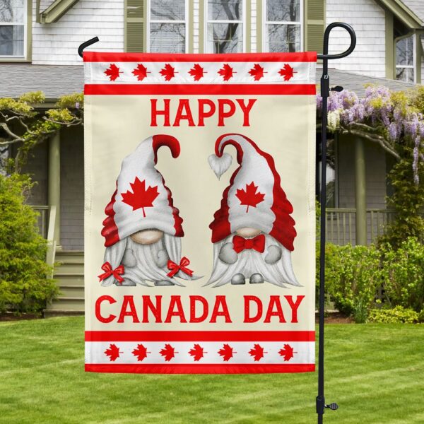 Happy Canada Day Gnomes Garden Flag | TQN1166F