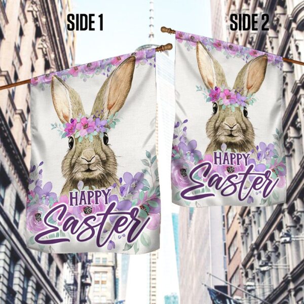 Happy Easter Bunny Flag: Spring Garden Decor TQN935F - Image 3