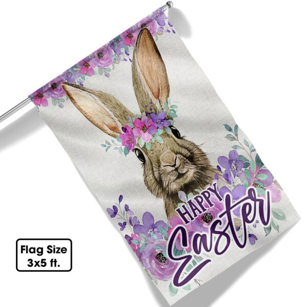 Happy Easter Bunny Flag: Spring Garden Decor TQN935F - Image 6