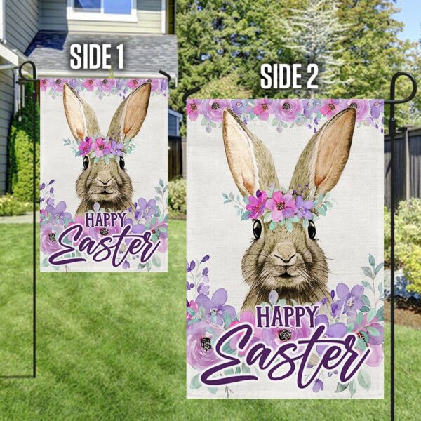Happy Easter Bunny Flag: Spring Garden Decor TQN935F - Image 4