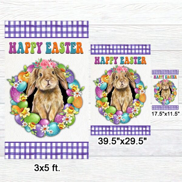 Happy Easter Bunny Flag: TQN960F - Spring Garden Decor - Image 7