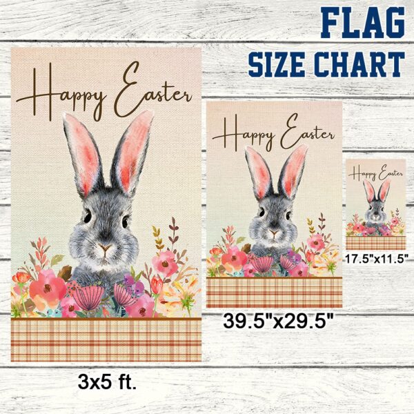 Happy Easter Bunny Rabbit Flag: TQN1025F - Image 7