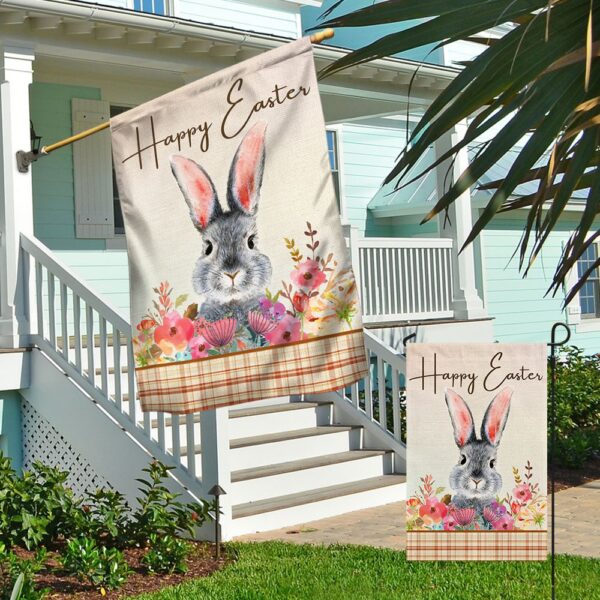 Happy Easter Bunny Rabbit Flag: TQN1025F - Image 4