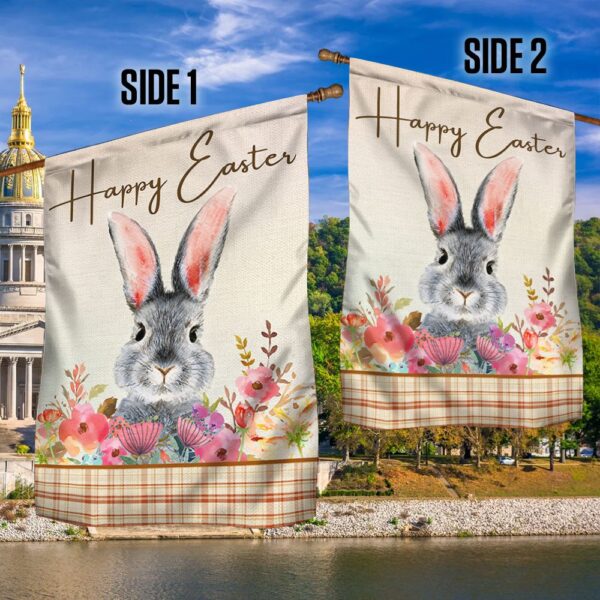 Happy Easter Bunny Rabbit Flag: TQN1025F - Image 2