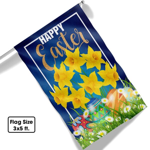 Happy Easter Daffodil Garden Flag TQN981F - Image 6
