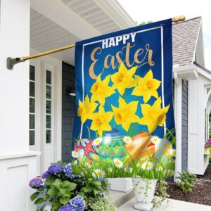 Happy Easter Daffodil Garden Flag TQN981F