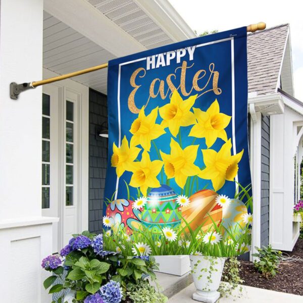 Happy Easter Daffodil Garden Flag TQN981F