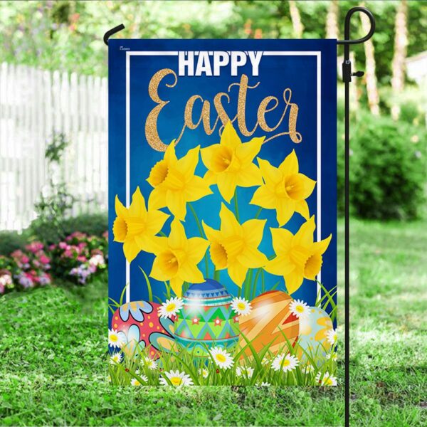 Happy Easter Daffodil Garden Flag TQN981F - Image 3