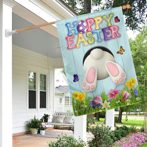 Happy Easter Bunny Flag & Eggs Decor (TQN953F)