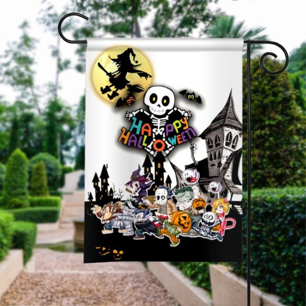 Happy Halloween Garden Flag: Spooky & Festive Outdoor Decor
