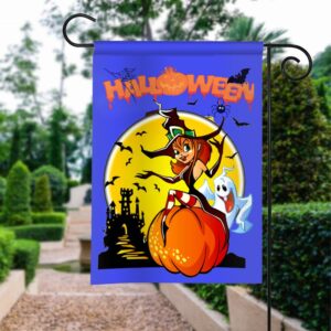 Happy Halloween Garden Flag: Spooky & Festive Outdoor Decor