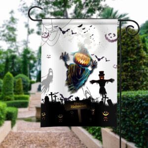 Happy Halloween Garden Flag: Spooky & Festive Outdoor Decor