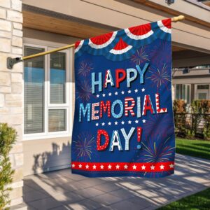 Happy Memorial Day Flag: TQN1011F - Celebrate Patriotism