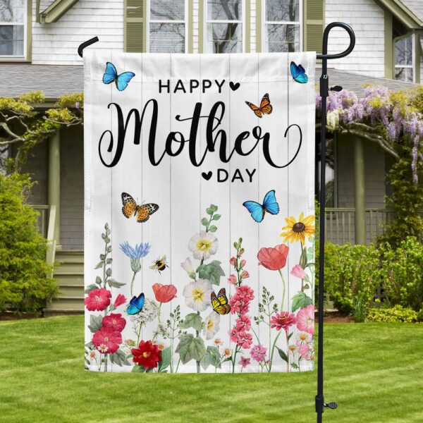Happy Mother's Day Flower Flag Banner - TQN1147F