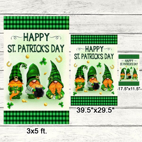Happy St. Patrick's Day Gnome Flag | TQN909F - Image 7