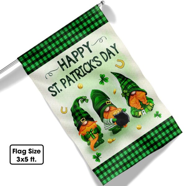 Happy St. Patrick's Day Gnome Flag | TQN909F - Image 6