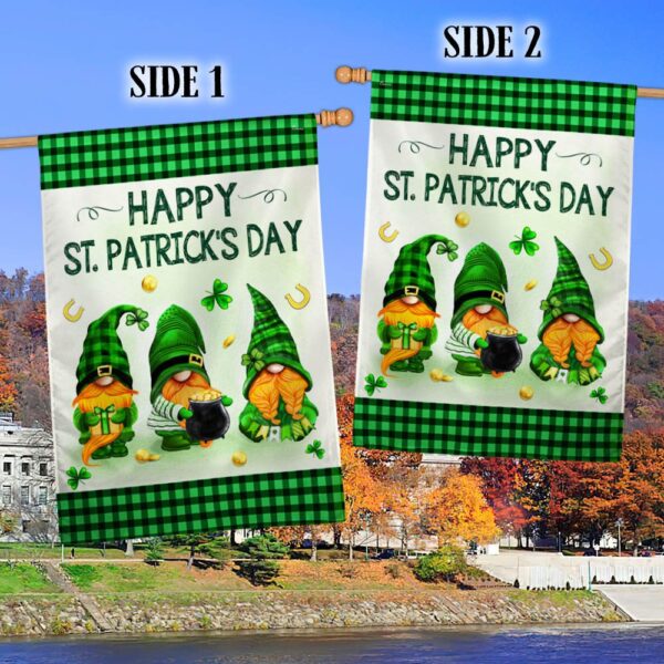 Happy St. Patrick's Day Gnome Flag | TQN909F - Image 2