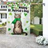 Happy St. Patrick's Day Cat Flag: TQN873F