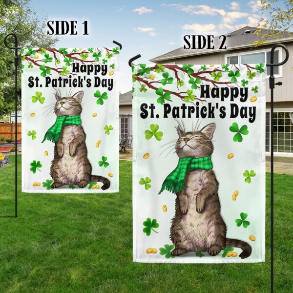Happy St. Patrick's Day Cat Flag: TQN873F - Image 5
