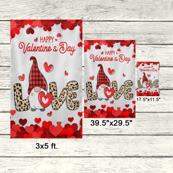 Valentine's Gnome Love Flag: Cute Decor TQN837F - Image 7