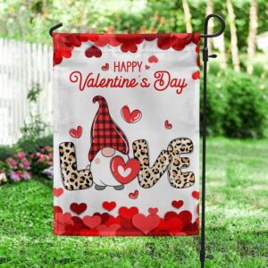 Valentine's Gnome Love Flag: Cute Decor TQN837F