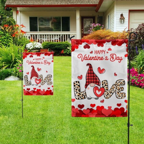 Valentine's Gnome Love Flag: Cute Decor TQN837F - Image 4