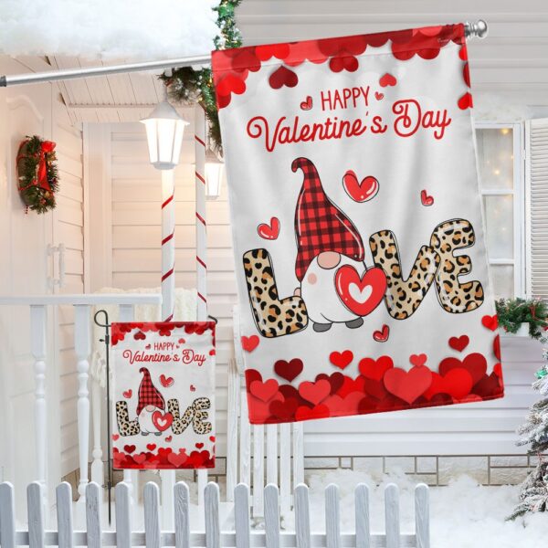 Valentine's Gnome Love Flag: Cute Decor TQN837F - Image 5