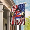 Hawaii American Flag THH2385F: Patriotic Hawaiian Decor