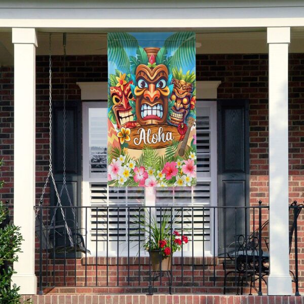 Hawaiian Tiki Luau Party Flag - Aloha TQN1425F - Image 6