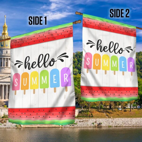 Hello Summer Watermelon Ice Cream Flag Popsicle (TQN1229F) - Image 3