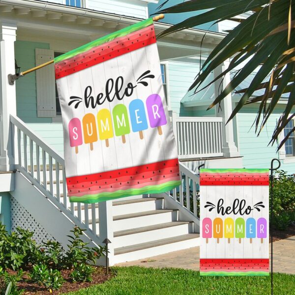 Hello Summer Watermelon Ice Cream Flag Popsicle (TQN1229F) - Image 4