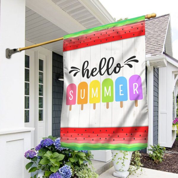 Hello Summer Watermelon Ice Cream Flag Popsicle (TQN1229F) - Image 2